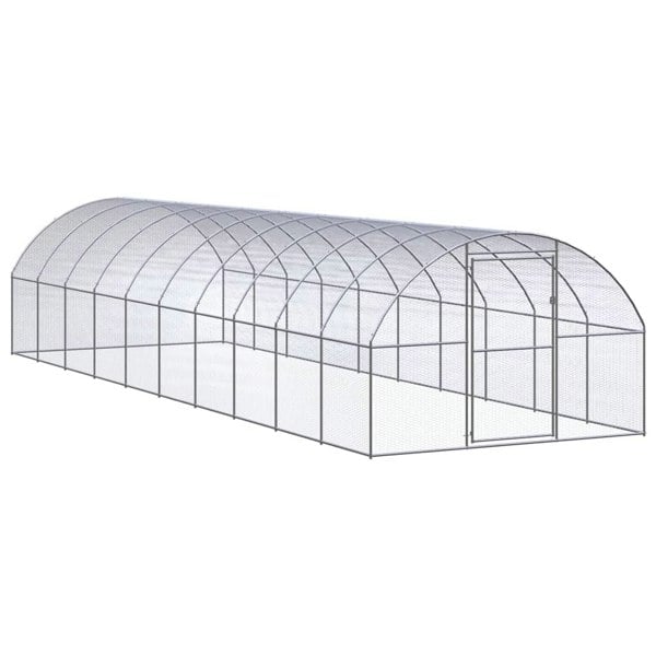 Berkfield Outdoor Chicken Coop 3x10x2 m Galvanised Steel
