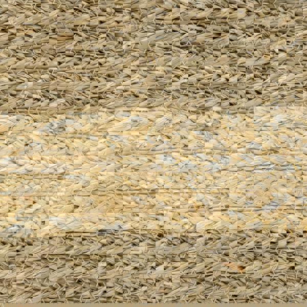 JVL Palma Natural Woven Belly Storage Basket with Handles for Living Spaces, Brown