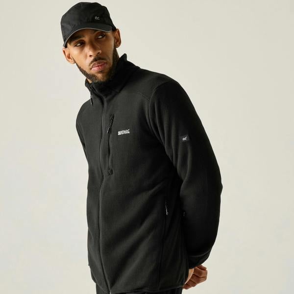 Regatta Mens Brinnden Full Zip Fleece - Black