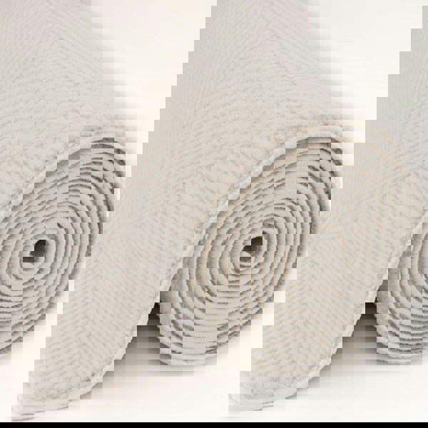 cream colour, abstract design, stain-resistant, Cosy comfort rug, non-static