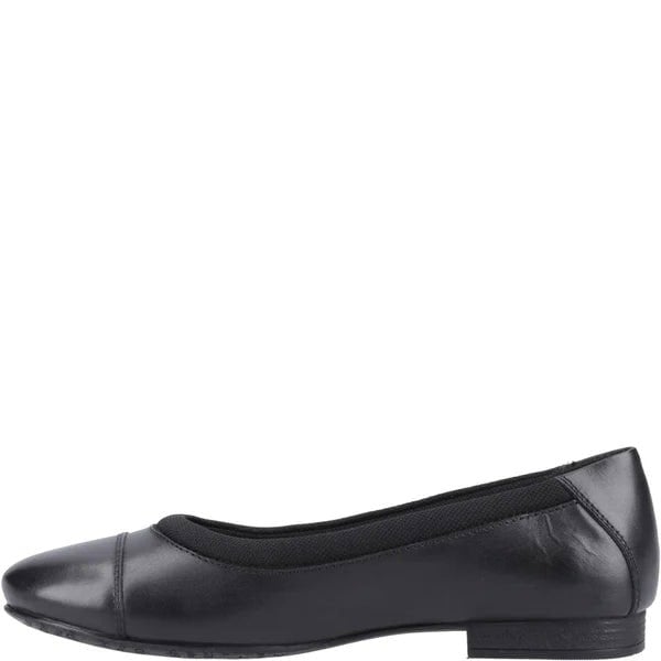 Hush Puppies EMMA Girls Leather School Shoes Black