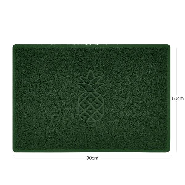 Nicoman Embossed Pineapple Grey Spaghetti Door Mat