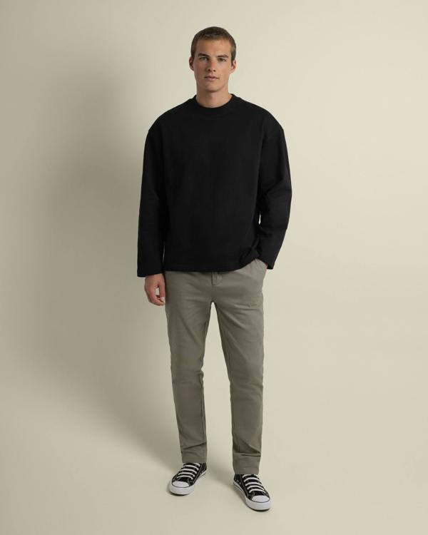 Larsson & Co Praesto - Oversized Stepped Hem Sweatshirt