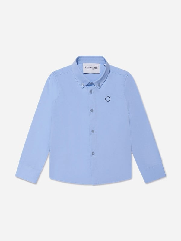 Trussardi Boys Barlog Shirt in Blue