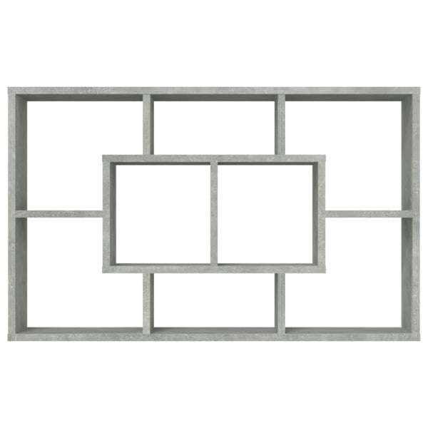 Berkfield Wall Shelf Concrete Grey 85x16x52.5 cm Engineered Wood