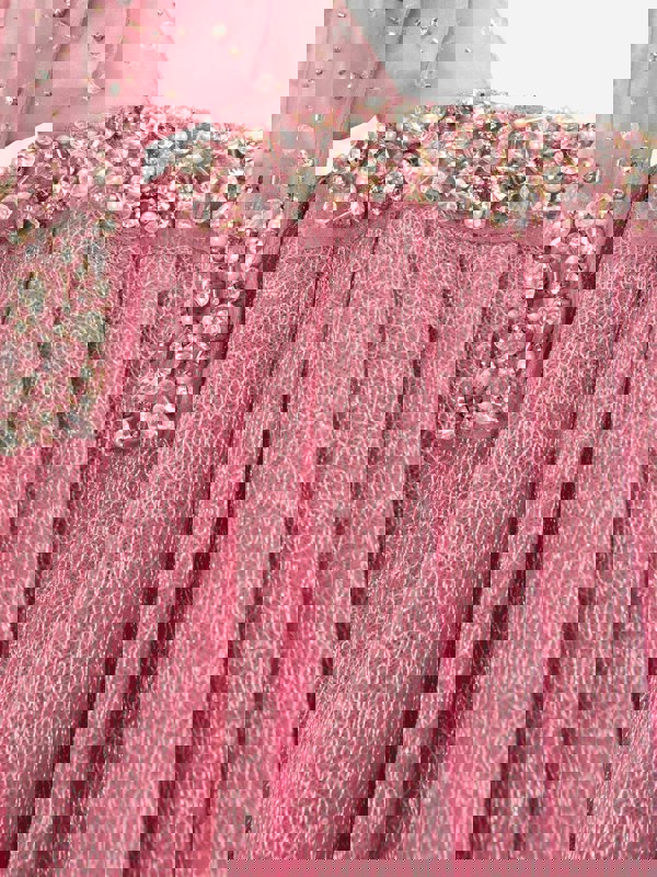 Maison Ava Girls Este Occasion Dress in Pink