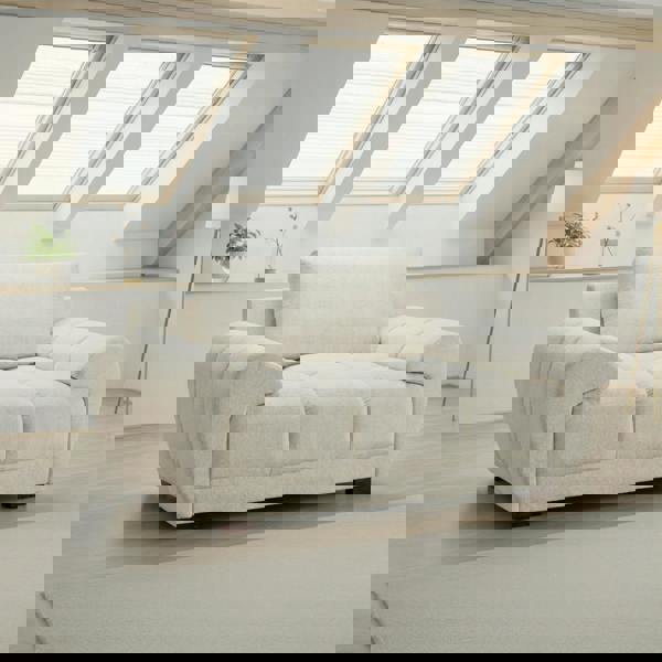 Furnishings For Less Zura Plush Velvet Large Armchair | Cream, Grey or Mocha