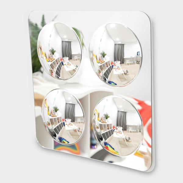 tickit Large 4-Domed Acrylic Mirror Panel