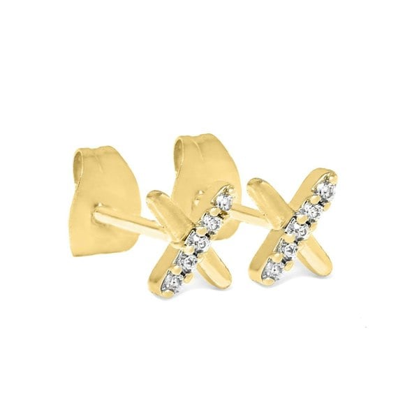 Say It With Kiss Earrings - Gold Plated