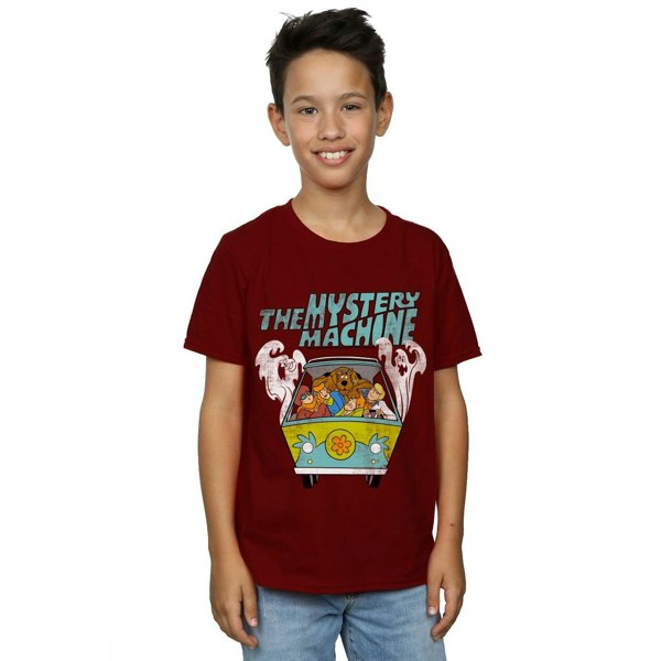 Scooby Doo Boys Mystery Machine T-Shirt - Burgundy