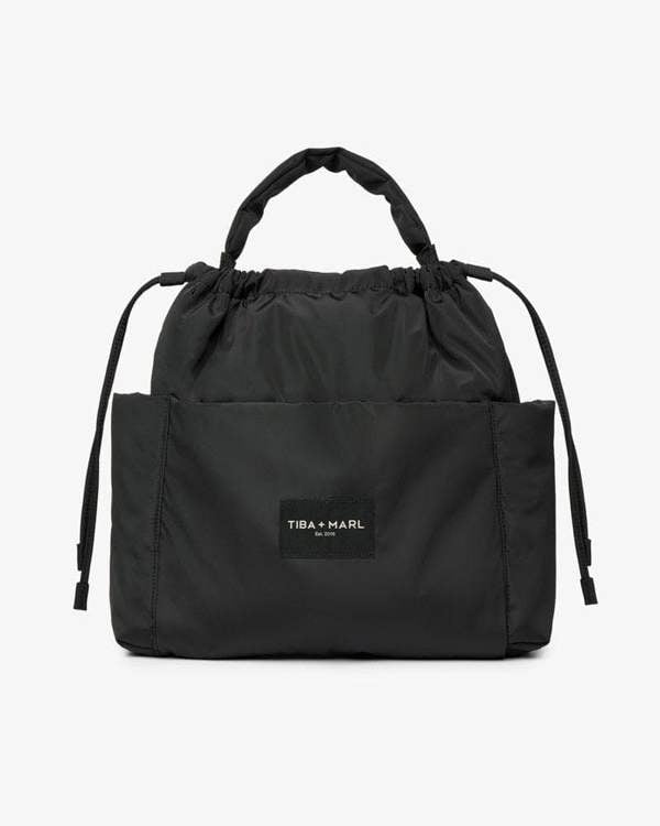Tiba + Marl Luna Drawstring Changing Tote Black