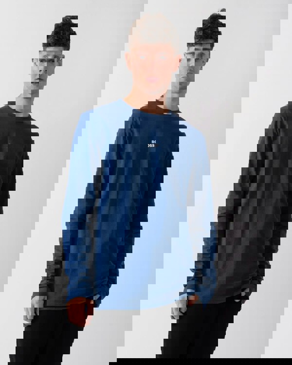 BOSS Orange Tchark Mens Long Sleeve Stretch Cotton T-Shirt