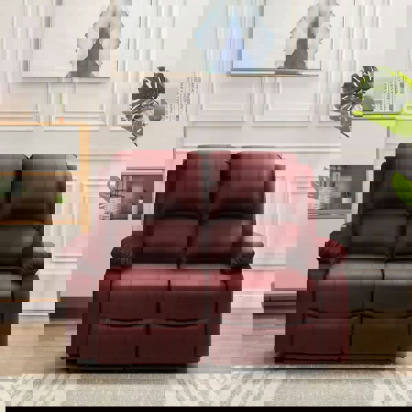 Comfy Living Milan Reclining Luxury Faux Leather Sofa Set - Indulge in the Ultimate Comfort and Style for Your Living Room