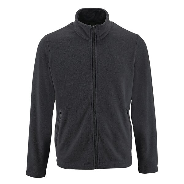 SOLS Mens Norman Fleece Jacket - Charcoal