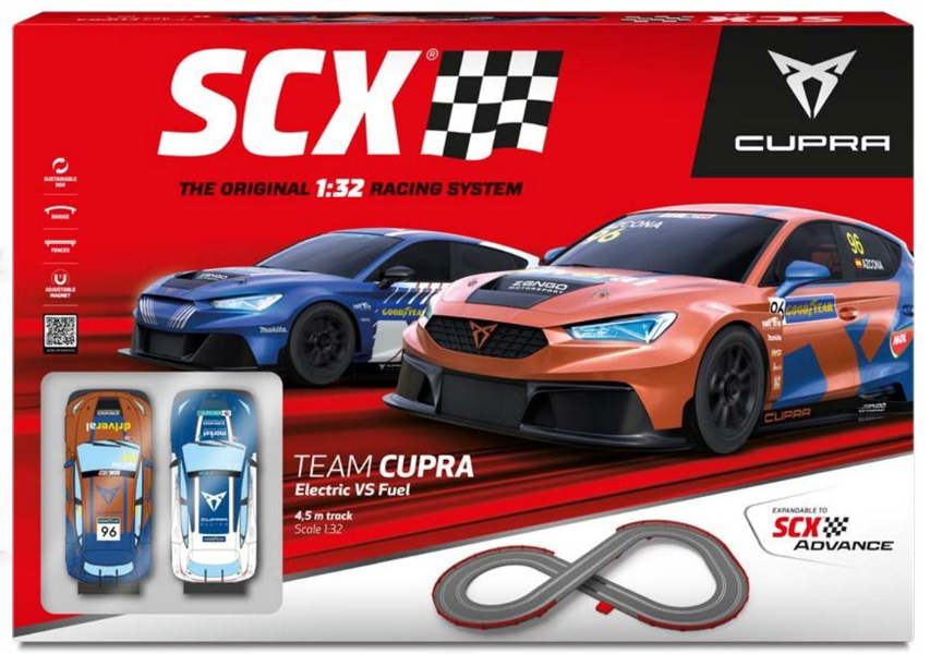 SCX Team Cupra (Electric v Fuel) Race Set