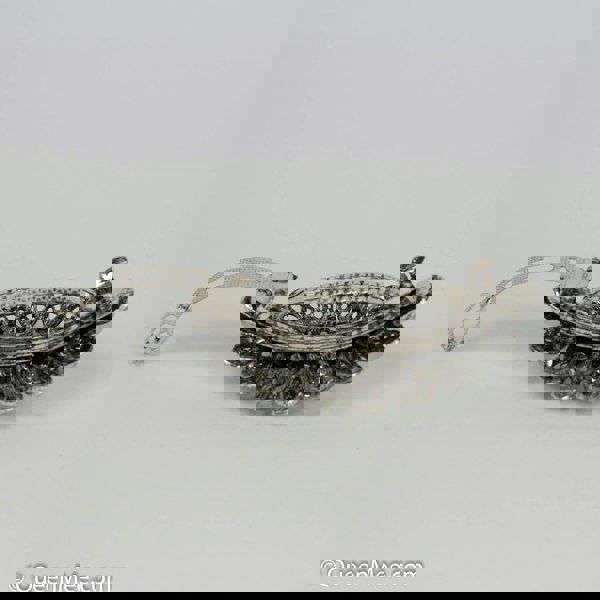 silver hair clip barrette open