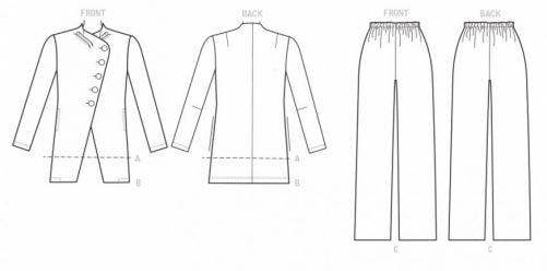 Vogue Sewing Pattern 9274, Jackets, Trousers for Women, A5 (6-8-10-12-14) - Easy