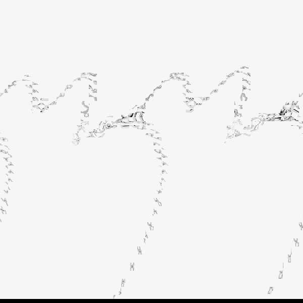 Swarovski Stilla Rhodium Plated Square Cubic Zirconia Necklace 5701903