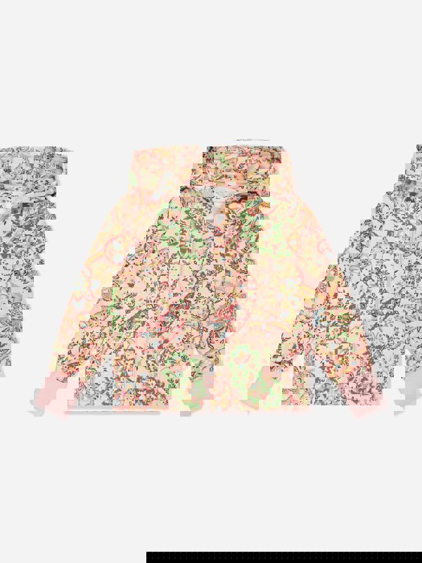 Etro Girls Paisley Zip Up Top in Pink