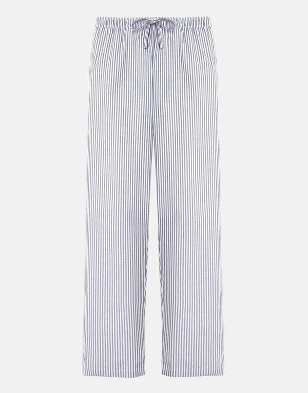 Women's Crisp Cotton Pyjama Trousers – Sussex Stripe - British Boxers