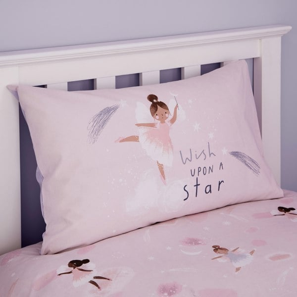 Catherine Lansfield Dancing Fairies Reversible Duvet Cover Set