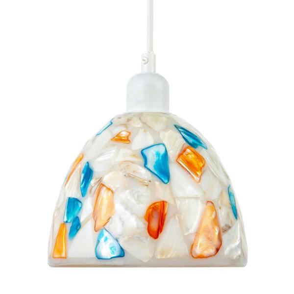 Mother of Pearl Style Mosaic Glass Pendant Ceiling Lighting Shade Image 4