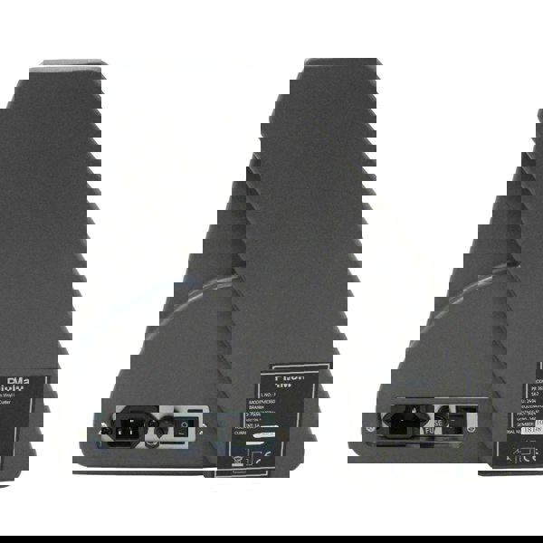 Back view of the Clam Heat Press with power connections, showcasing its sleek gray design and compact shape for easy storage