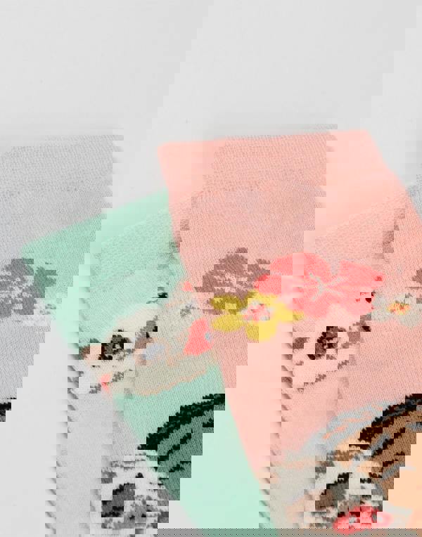 Disney Girls Multicoloured Moana Calf Socks Set of 5