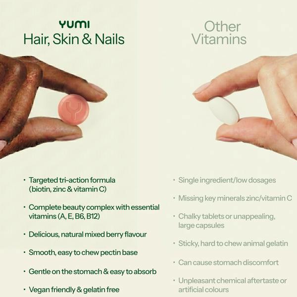 Yumi Nutrition Hair, Skin & Nails with Biotin & Vitamins