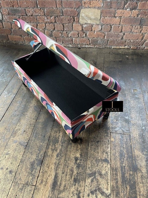 PREMIUM Multi Colour Ottoman Storage Bench coffee table - ISTOOLS