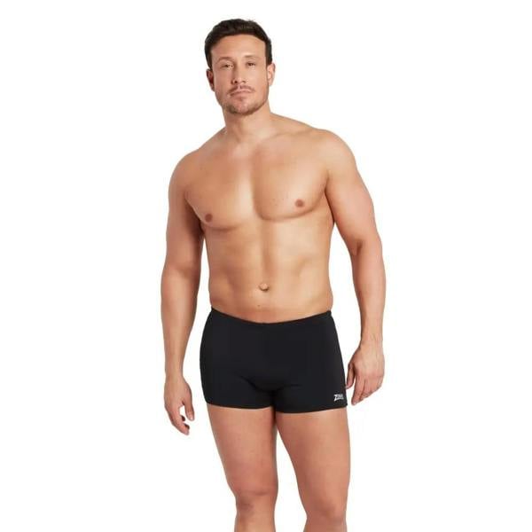 Black Zoggs Cottesloe Hip Racer swim trunks with sleek quick-dry design