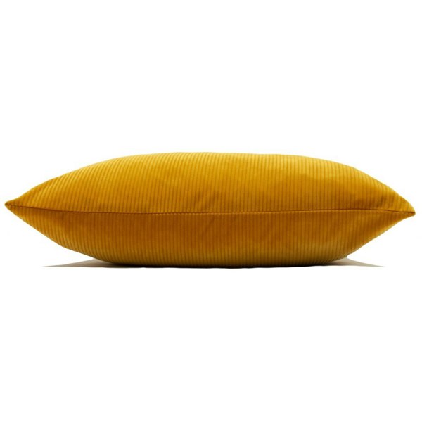 Furn Aurora Corduroy Cushion Cover - Ochre Yellow