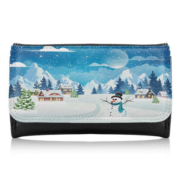 Benjamin Tate Design Evening Village Winter Landscape Dining Maxi Purse
