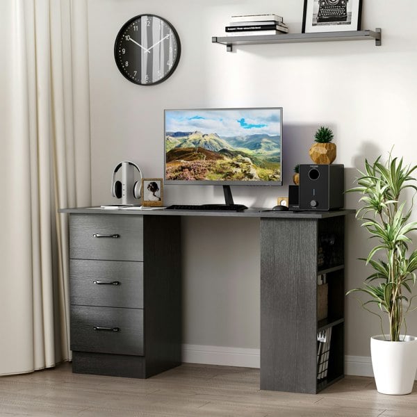 Desk with Shelves