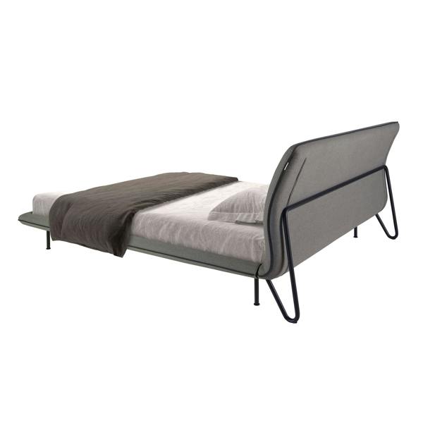 Angel Cerdá Dark grey fabric bed 7221