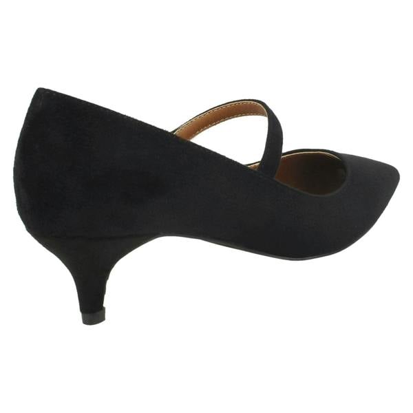 Spot On Ladies Spot On Mid Heel Mary Jane Shoes