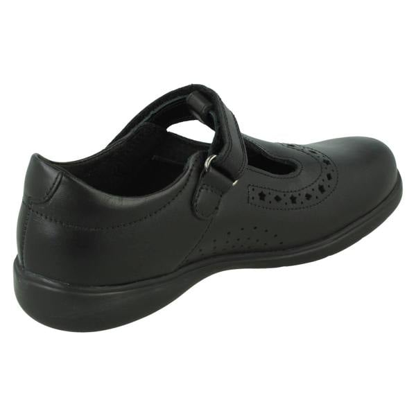 Start-rite Girls Start-Rite Diamond And Star Cut-Out T-Bar School Shoes Hope