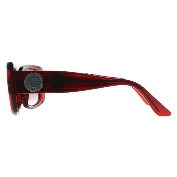 Guess Sunglasses GF6167 66T Transparent Red Brown Gradient