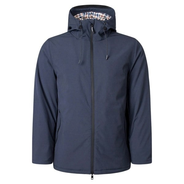 Aquascutum ACTIVE SHELL MID PARKA FW23 JK006 11 Navy Blue Parka Jacket Mens XL
