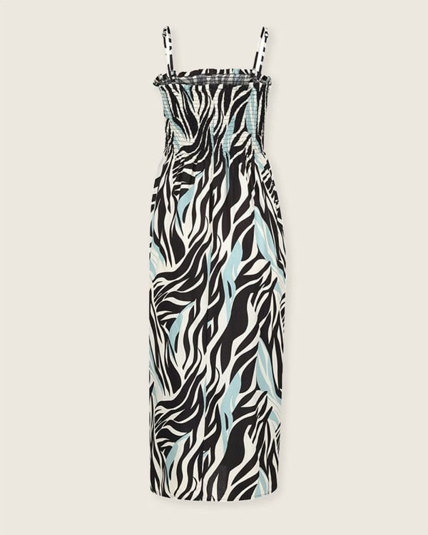 Zuri Multicolour Zebra Twirl Print Multifunctional Maxi Skirt- image 7
