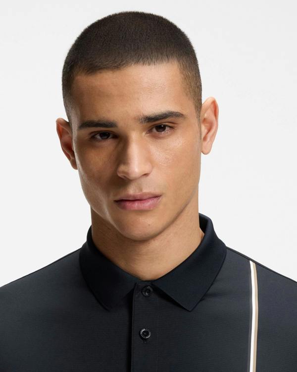 BOSS Green TOC Game Mens Polo Shirt - Dark Blue 402 | CHO | Designer Mens Short Sleeve Polo Shirts
