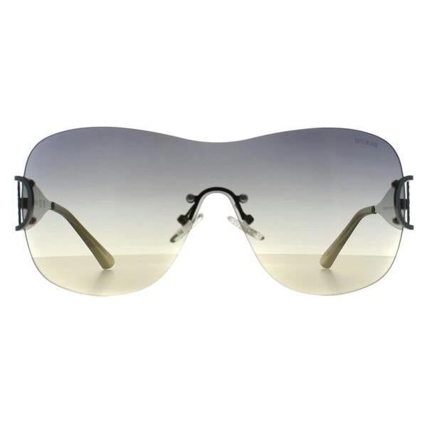 Guess Sunglasses GO00038 10P Shiny Light Nickeltin Smoke Grey Gradient