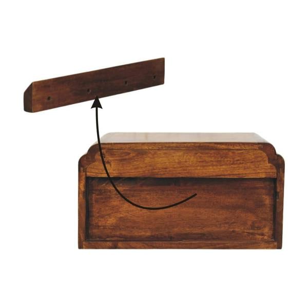 Artisan Furniture Avora Wall-Mounted Chestnut Bedside