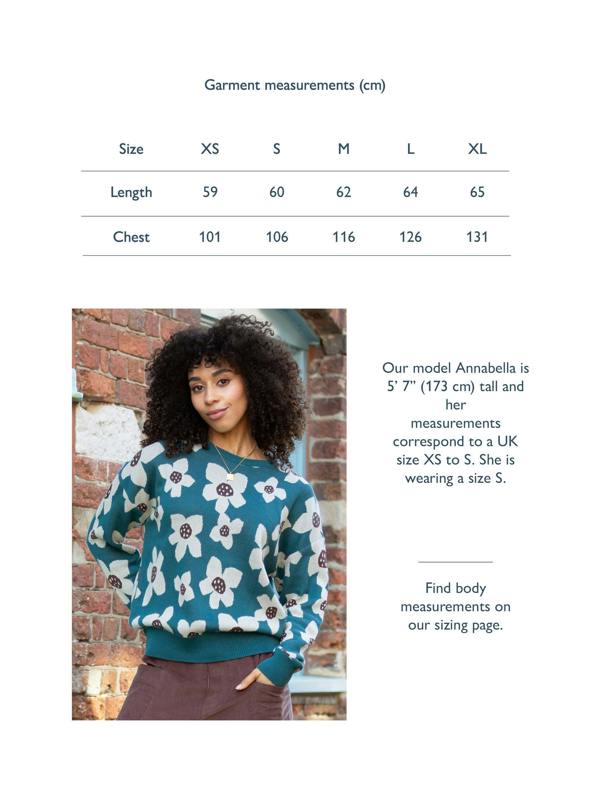 Kite Womens Organic Paper Petals Piddletrenthide Knit Jumper