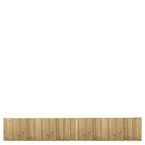 Premier Garden Supplies Flat Top Feather Edge Fully Framed Fence Panel - 5 Pack H: 1ft x W: 6ft (182.8cm) - Wood - Pressure Treated (Tanalised)
