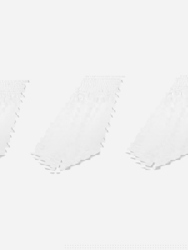 Fendi Kids Fendi Girls Baugette Pocket Shorts in White