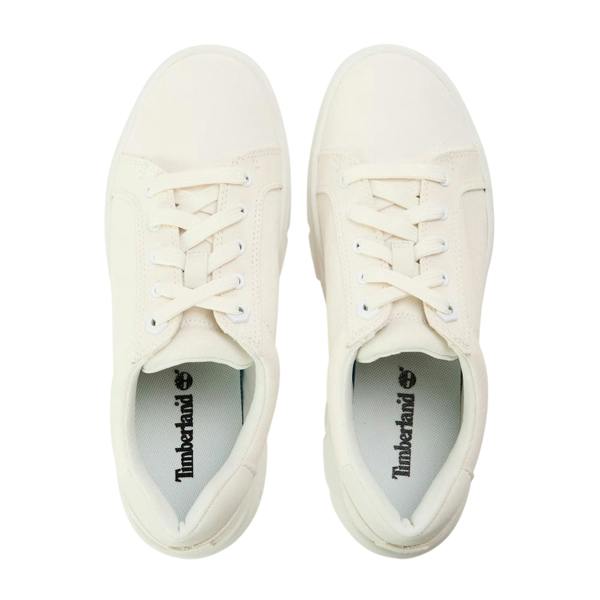Timberland Womens/Ladies Laurel Court Leather Platform Trainers - White - 