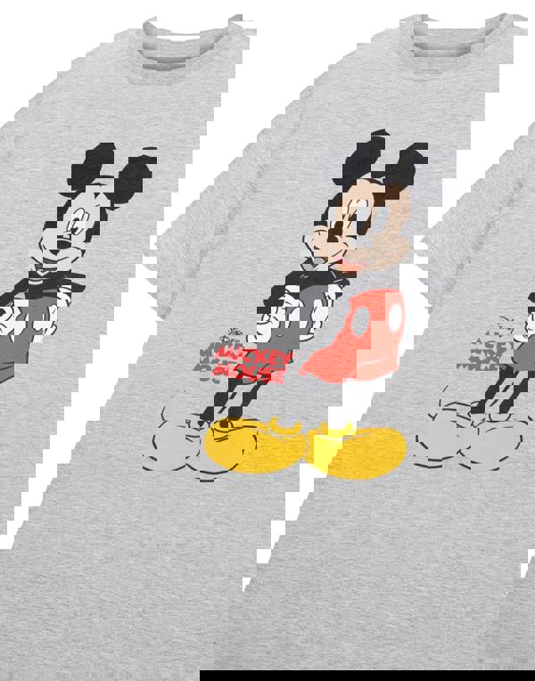 Disney Boys Grey Mickey Mouse Short Sleeved T-Shirt