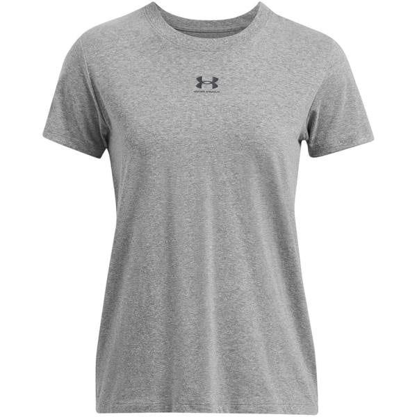 Under Armour Womens/Ladies Rival Core Oversized Short-Sleeved T-Shirt - Rock/Black - 