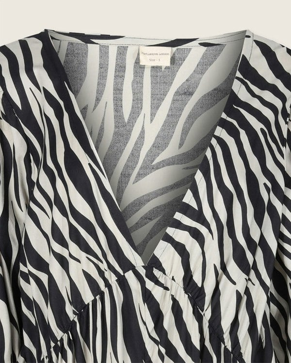 Jasmine Multicolour Zebra Streak Print Maxi Dress- image 4